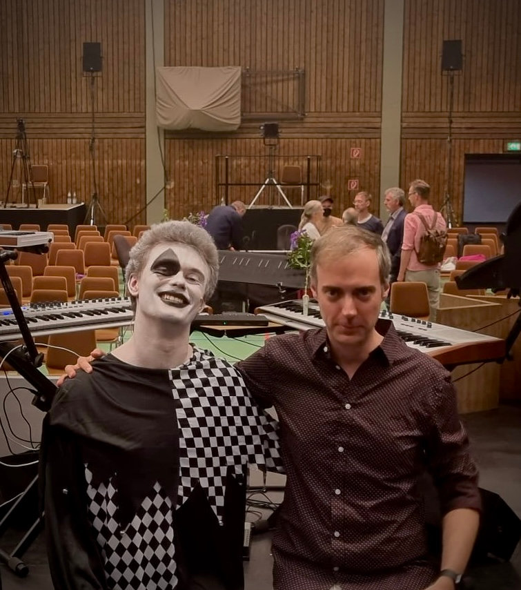 Carlos and Juan right after the performance at the Stockhausen Courses Kürten 2022