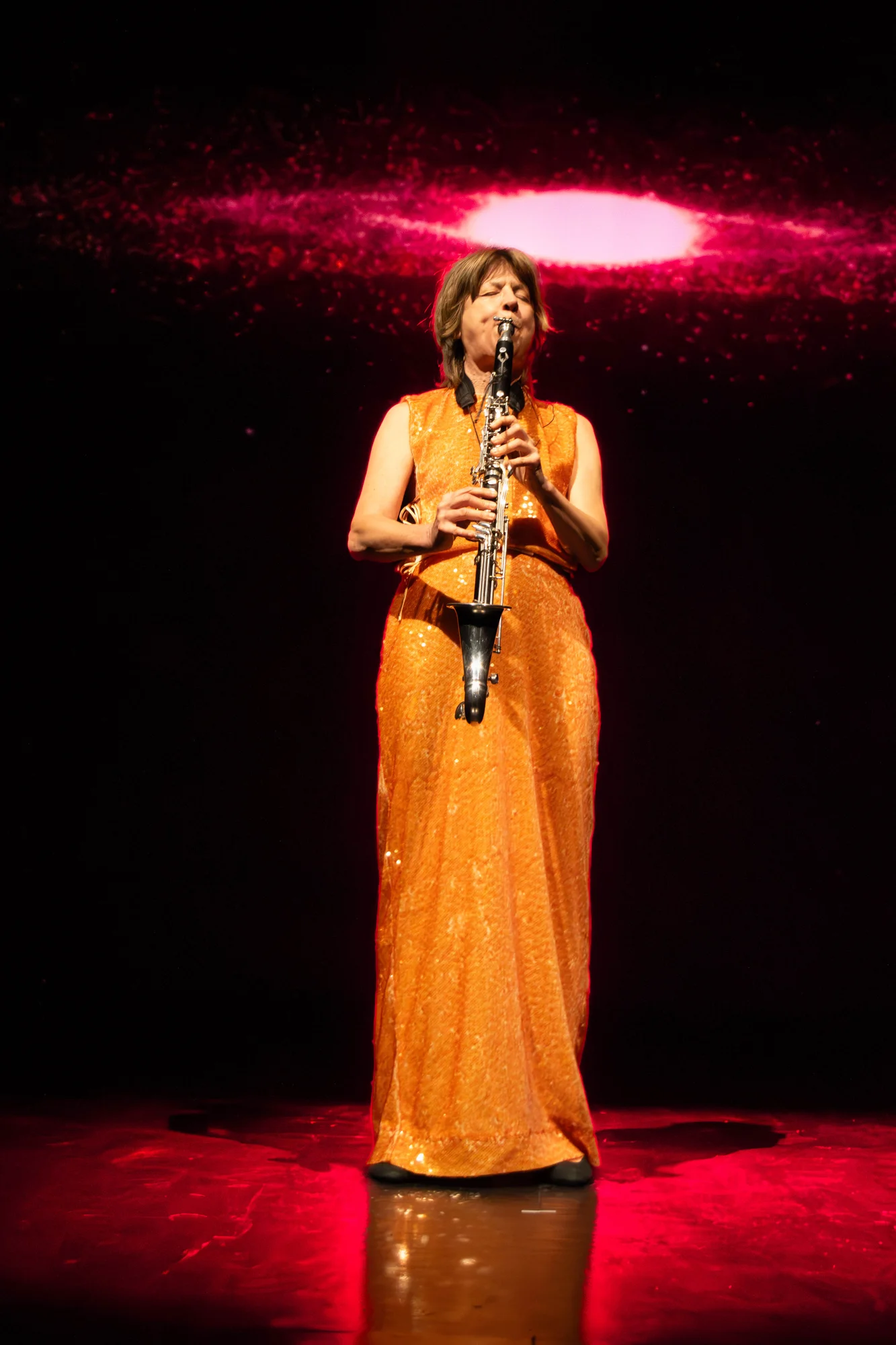 UVERSA with a red galaxy projection